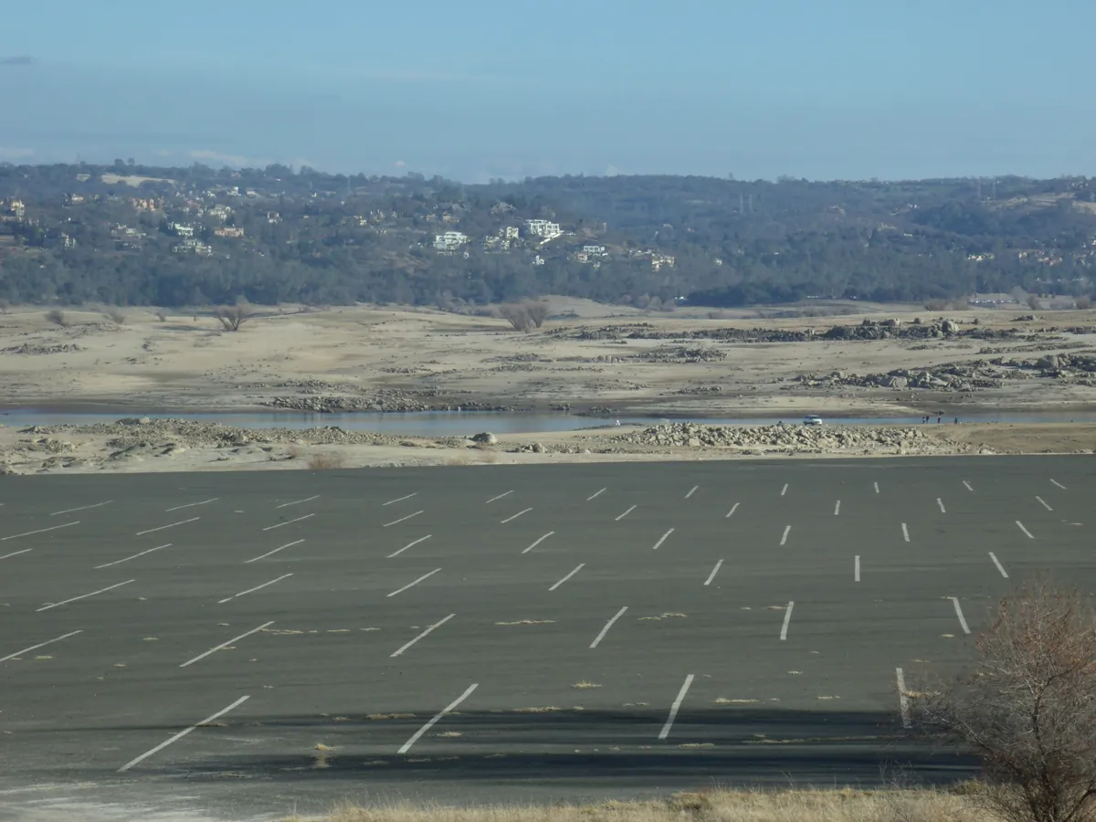 The launch area at Granite Bay on Folsom Lake with the water beyond